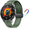 PaceBid 22mm Correa para Huawei Watch 5 46mm/GT 5/5 Pro/GT4/GT3/GT2/3Pro/Watch4 (46mm), Silicona Complejo Nylon Trenzada Magnética Reloj de Repuesto para Huawei Watch 4 Pro 48mm/GT 2Pro - Verde