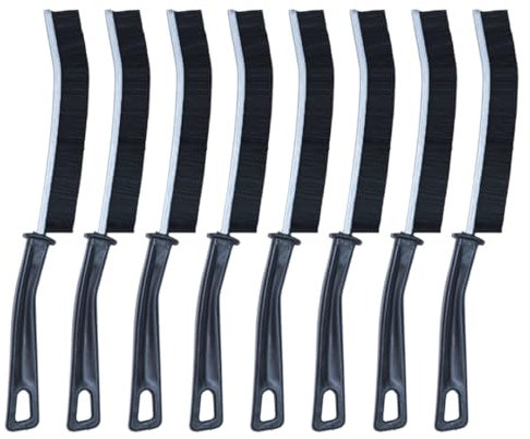 8pcs Crevice Cleaning Brush Uk, Crevice Brush for Cleaning, Magic Brush Cleaner, Hard Bristle Crevice Cleaning Brushes, Long Thin Cleaning Brushes for Small Spaces in Kitchen Bathroom Window