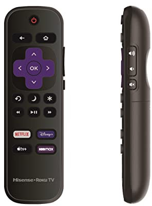 OEM Replacement Remote Control for Hisense Roku TV - Compatible With Smart 4K Ultra HDTV (Netflix/Disney+/Apple TV+/HBO Max) - New Version