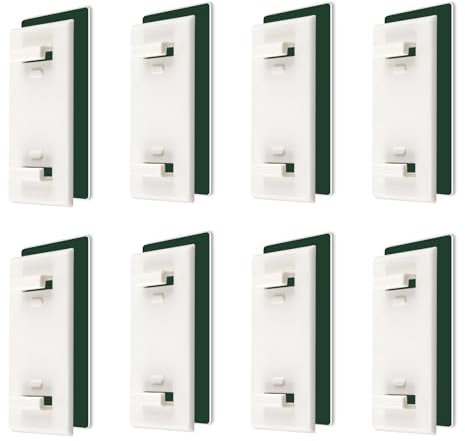 Rollo für Balkontür, 8 Stück Halterung für Fensterrollo zum Kleben Rollo-Halterung zum Kleben für die Montage von PVC-Zubehör Balkontüren