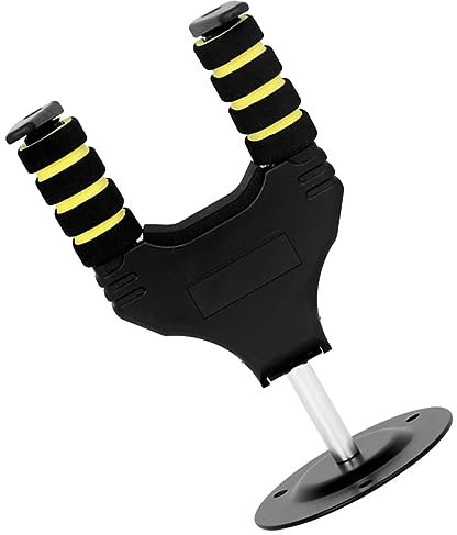 VICASKY Gitarrenwandaufhänger Mit Selbstverriegelndem Design Gitarre Abgerundeter Haken Aus Metall Und Abs Für Ukulelen Und Bässe Platzsparende Wandhalterung Mit Stabilen Metallsockel