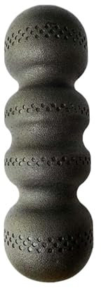 NJIEzhao EPP-Yoga-Schaumstoffrolle, Wellenform-Massage, Muskelentspannung, Sportübungen, Fitness, Rücken, Beine, myofasziale Entspannung, 45 x 15 cm Foam Roller(Black 55)