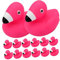 KOMBIUDA Jouets De Bain À Presser d'animaux Motif Flamant Rose 48 Pièces pour Garçon Et Filles