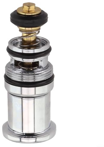 Volakebeing Copper Chrome Plating Shower Switch Valve, pring-Loaded Pull-up Water Diverter FOR Triple Bathtub, Faucet Water Core for Bathtub (C0011)