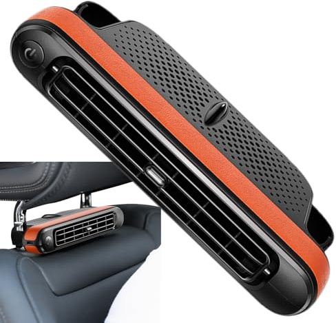 lisutupode Car Seat Fan 17.3 x 8.55 x 3.4 cm Adjustable High Power Wind Car Seat Cooling Fan with Silent USB Port for All Cars