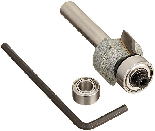 Vermont American 23130 1/8-Inch Radius Carbide Tipped Roundover and Bead Router Bit, 2-Inch Ball Bearing 2-Flute 1/4-Inch Shank