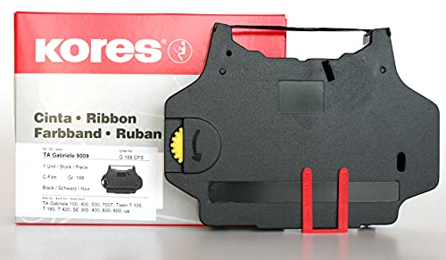 Kores - Carbonfilm-Farbband für Schreibmaschinen, Typ C-Film, schwarz, Modell kompatibel mit TA Gabriele 9009