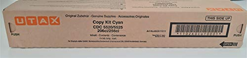 Original Utax 652511011 Toner (cyan, ca. 6.000 Seiten) für 206, 256; CDC 5520, 5525