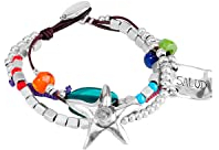 Uno De 50 Damen-Armband Versilbert Leder Perle Mehrfarbig 16 cm - PUL0892MTLMCL0M