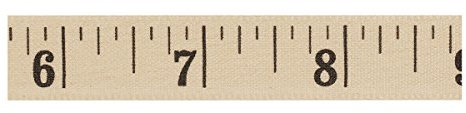 Tape Measure: 4m x 15mm: Natural ribbon