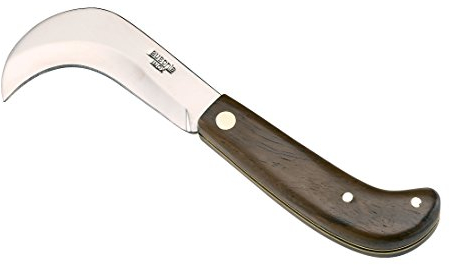 AUSONIA - Roncola inox manico legno cm 22