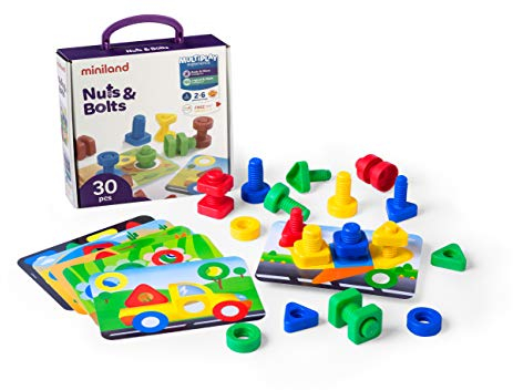 Miniland Nuts and Bolts 24 pieces & 6 activities 45303