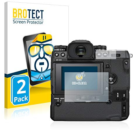 BROTECT 2 Stück Schutzfolie für Fujifilm X-H1 Displayschutz Folie Made in Germany, Ultra-Klar