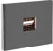 goldbuch 25 425 Spiralalbum mit Bildausschnitt, Bella Vista, Foto Album 35 x 30 x 1,5 cm - Spirale ⌀ 2,8 cm, Erinnerungsalbum aus Leinen, 40 schwarze Seiten, Fotobuch zum Selbstgestalten, Grau
