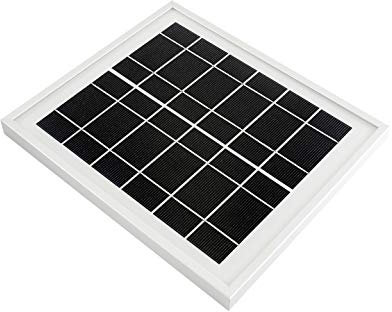 Waveshare Solar Panel 6V 5W 156 Monocrystalline Cell Toughened Glass Surface for Use with Solar Power Manager