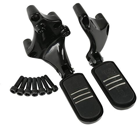 TCMT Repose-pieds avec supports pour Harley Sportster XL 883 1200 Iron 2014-2022 (style A noir)