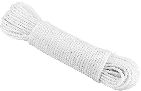 Wifehelper 20 m Nylon Seil Schnur Wäscheleine Haus Garten Camping Outdoor Weiß