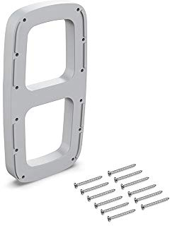 EMUCA - Suplemento lateral para colgador abatible para armario, Accesorio perchero basculante, Plástico gris, 2 uds