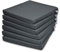 Rollmayer 6er Set Stuhlkissen Stuhlauflage Sitzkissen Sitzpolster Auflage für Stühle in Haus und Garten Kollektion Melange (Grafit 22, 40x40x4cm)