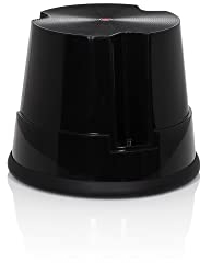hjh OFFICE Tritthocker TIO-S Kunststoff Elefantenfuß, Höhe 30 cm, bis 150kg belastbar, mit Rollen 830003 Schwarz