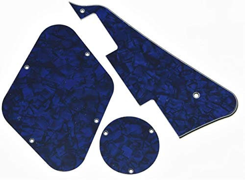 Dopro Blue Pearl LP Pickguard und Rückplatte Schalter-Platte Hohlraumabdeckungen für Epiphone Les Paul
