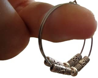 ◦•●◉ஐ EDELSTAHL CREOLEN BALI BOHO TRIBAL CREOLEN ஐ◉●•◦ Ohrringe im Bali Stil aus antiallergischen Ringen
