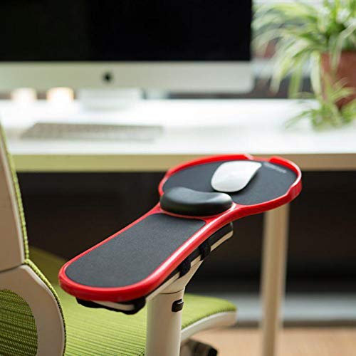 TYXTYX Armlehne Mauspad Arm Handgelenkstütze Mouse Pad Ergonomische Hand Schulterstütze Pads,Mausunterlage Arm-Standplatz für Ausflüge Extender (Rot)
