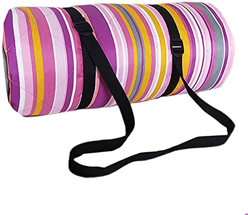 Wasserdichte Picknickdecke, 300X300Cm Extra Groß Sanddicht Stranddecke 3-Lagiges Quilten Campingmatte Tragbar Waschmaschinenfest Teppich Zum Reise Garten Wandern (Streifen/Zickzack)