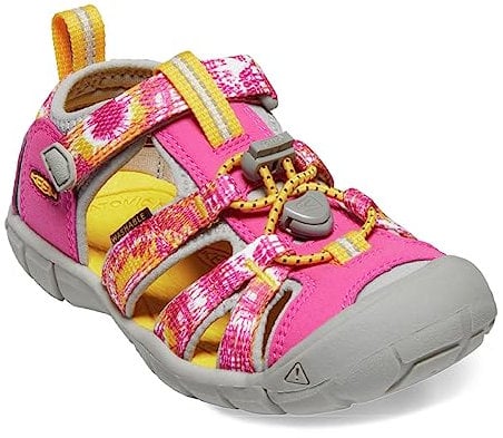 KEEN Seacamp 2 Cnx, Sandalias para Unisex niños, Rosa (Multi/Keen Yellow), 38 EU
