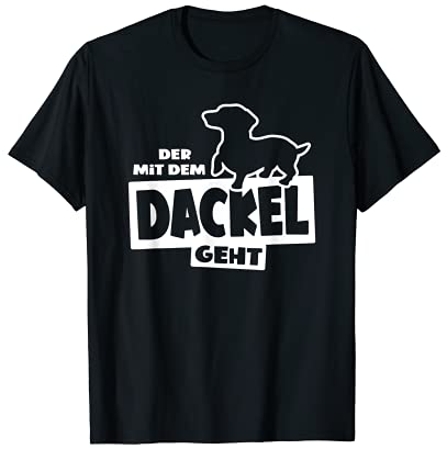 Dackel Dachshund der mit dem Hund geht T-Shirt