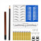 ATOMUS Microblading Tattoo Kit mit Übungshaut Augenbrauen Tattoo Set Semi Permanent Make-up Set Microblading Augenbrauen Training Übungswerkzeug Kit