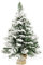 BOP Albero Di Natale Pinetto Argo Innevato 60 Cm, Fogliame Folto e Realistico In PVC, Base In Juta | Piccolo Da Appoggio Già Pronto | Alberello Artificiale Slim Salvaspazio Da Tavolo