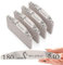 Aba Group 100 Stück Professionelle Nagelfeile Halbmond Flamingo 180/240 Standard, strapazierfähig,zum einmaligen Gebrauch, Nagelfeile von guter Qualität, abriebfest, Nagelfeilen-Set, hergestellt in EU