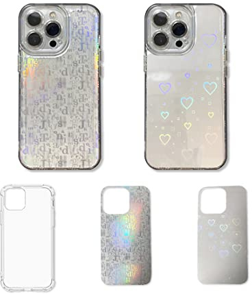 Cover per iPhone 13 pro Gel TPU in silicone custodia ultra trasparente e 2 × cartoncini colorati per iPhone 13 pro