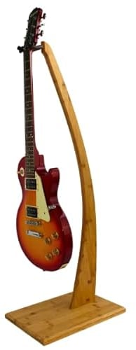 COR Surf Gitarrenständer – Premium-Bodenständer aus Bambus für alle Gitarren und Bässe – Premium-Bodenständer für Elektrik und Akustik