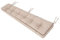 Bankauflage für Gartenbank, Polsterauflage, Sitzkissen, Bankkissen, Bankpolster mit 8 cm Dicke Polsterung, Auflage für Bänke, Made in EU - 120x40 cm - beige