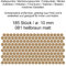 Aufkleber Etiketten Klebepunkte aus Folie 185 Stück braun hellbraun matt rund 10 mm selbstklebend farbig wetterfest Decal Markierungen Organisieren DIY basteln verzieren Modellbau Scrapbooking