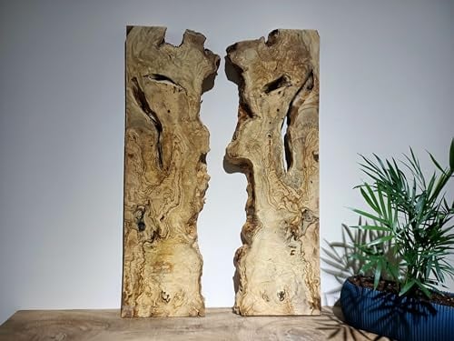 Skilled Hands - Lastra in Legno di Ulivo per Fai Da Te e Tavolo Da Fiume in Resina Epossidica, Pronta per Essere Utilizzata, Trasparente per Resina Epossidica, Radica I (2)