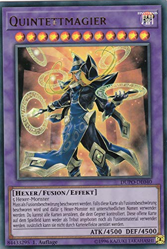 DUPO-DE040 - Quintettmagier - Ultra Rare - 1. Auflage - Deutsch - Duel Power - mit LMS Trading Fieldcenter-Karte Yugioh