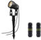 Lam(MS)pen LED focos de jardín blanco cálido COB con pincho de tierra cabeza de la luz del jardín giratorio lámparas de repuesto para el jardín al aire libre árbol de césped
