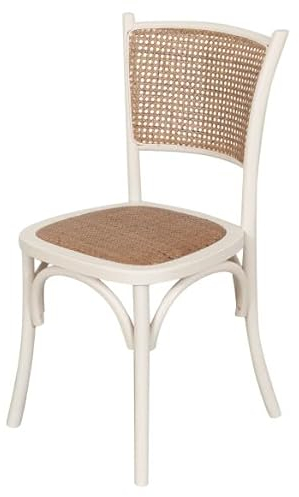 Biscottini Sedia Thonet Stuhl, Eschenholz, Weiß, Media