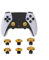 Hzxkqmil Levette Analogiche in Metallo per PS5 Edge Controller, 6 in 1 Joystick Magnetici Thumbsticks Bastone da Pollice Intercambiabile Accessori Personalizzati, Oro