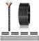 22 Gauge 8 Conductor Electrical Wire 25FT, UL 2464 22 AWG 8 Wire Cable Tinned Copper Stranded 22/8 Way Wire for LED Lighting, Outdoor Low Voltage Extension Cable, Speaker Wire, Automotive etc.