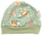 Kleine Könige Mütze Baby Mädchen Beanie · Modell Blumen REH Sweet Deer, Oliv meliert · Ökotex 100 Zertifiziert · Größe 122/128