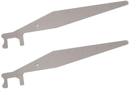 2 Piezas de Herramienta de Palanca para Cerraduras, Abridor de Puerta de Acero Inoxidable, Kit de Herramientas de Mano Portátil Multiusos para Mantenimiento de Reparación,