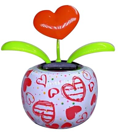 Luckxing Wackelfigur Blume, Solar Tanzende Blume Solarblume Wackelfigur Wackelblume Tier Auto Armaturenbrett Ornament Wackelfiguren Solar Solarbetriebene Wackelblume Für Auto Haus Oder Büro