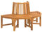 Baumbank Holz Ø160 cm Halbrund Garten Bank Sitzbank Gartenbank Balkonbank Parkbank, Massivholz Eukalyptus