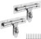 ASelected 2 Pcs Gate Bolt Lock 6 in(152Mm) Heavy Duty Door Lock Stainless Stee Gate Bolts for Garden Gate Stables Wooden Gates(Silver)