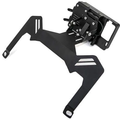 Mingbereit StäNder Halter Telefon Für Forza 125 Für Forza 250 Für Forza 300 Für MF13 2017 2018 2019 2020 Motorrad Windschutzscheiben-Navigationshalterung GPS-Halter Motorrad Handyhalter(A Set)