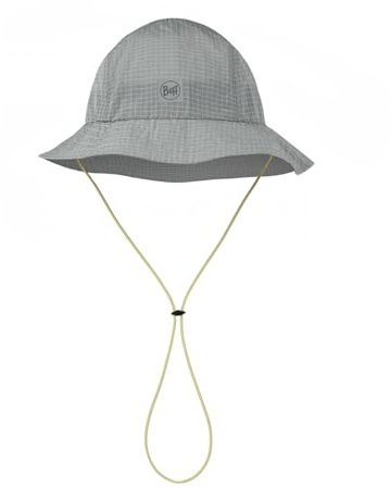 BUFF®| Mütze Go Bucket Männlich Weiblich Erwachsene Verstellbar, komfortabel, Schutz UPF50, faltbar, Outdoor, Erkunden, Abenteuer, S/M, Gris